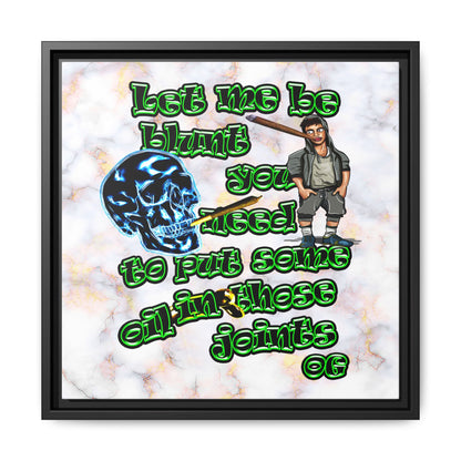 og - framed canvas art (white marble)