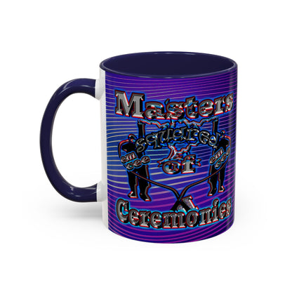 em cee squared - Accent Mug (purple wave)