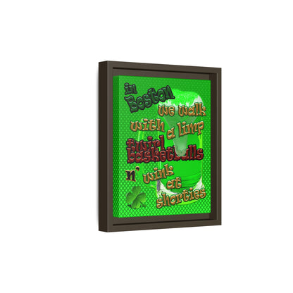 celtics logo - framed canvas art (logo green)