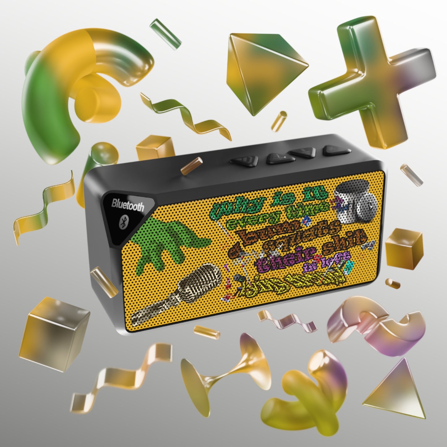 the bum's shit - Jabba Bluetooth Speaker (yellow)