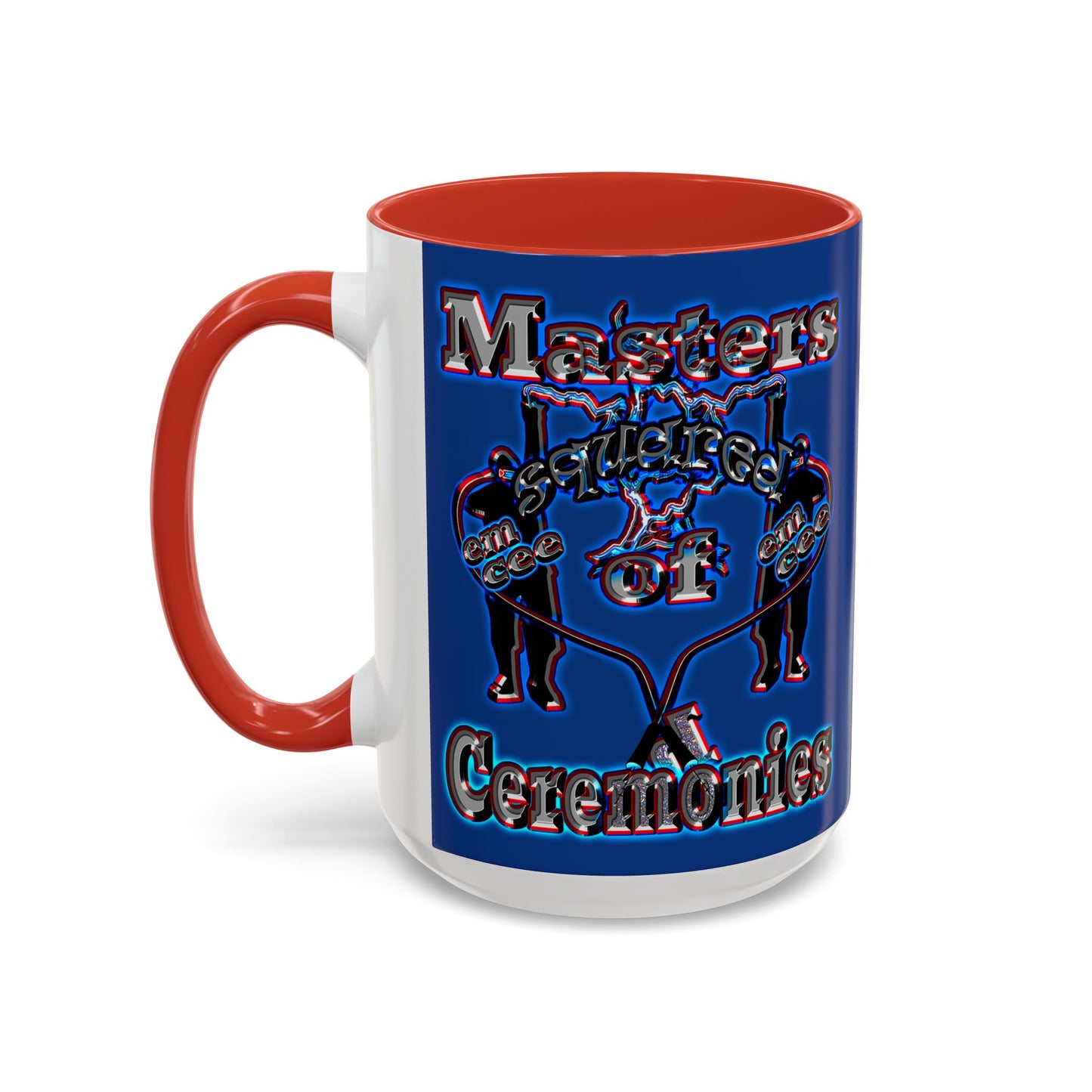 em cee squared - Accent Mug (dark blue)