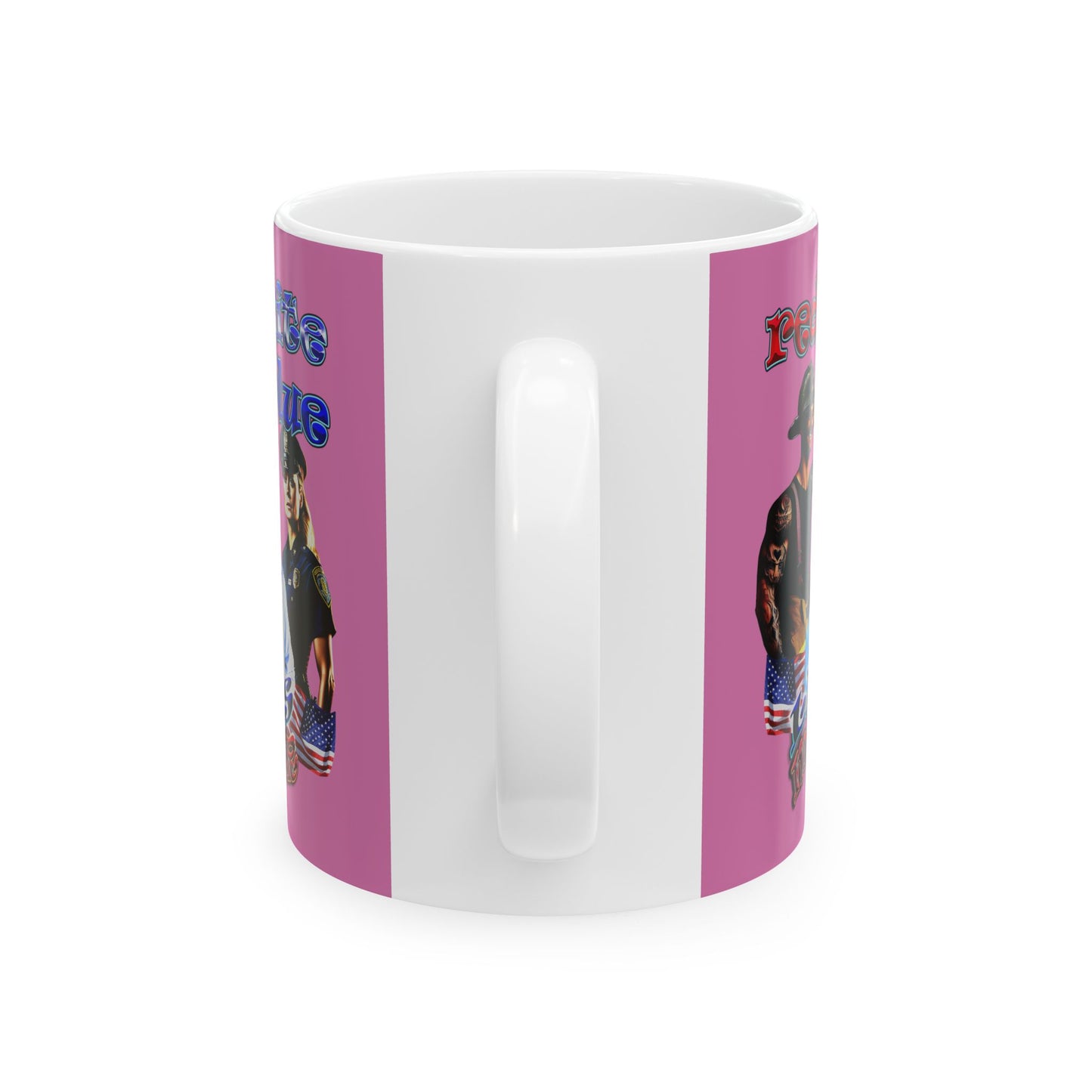 rw&b lives matter - White Mug (light pink)