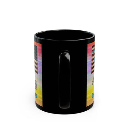 shoot for the stars - Black Mug (color blur)