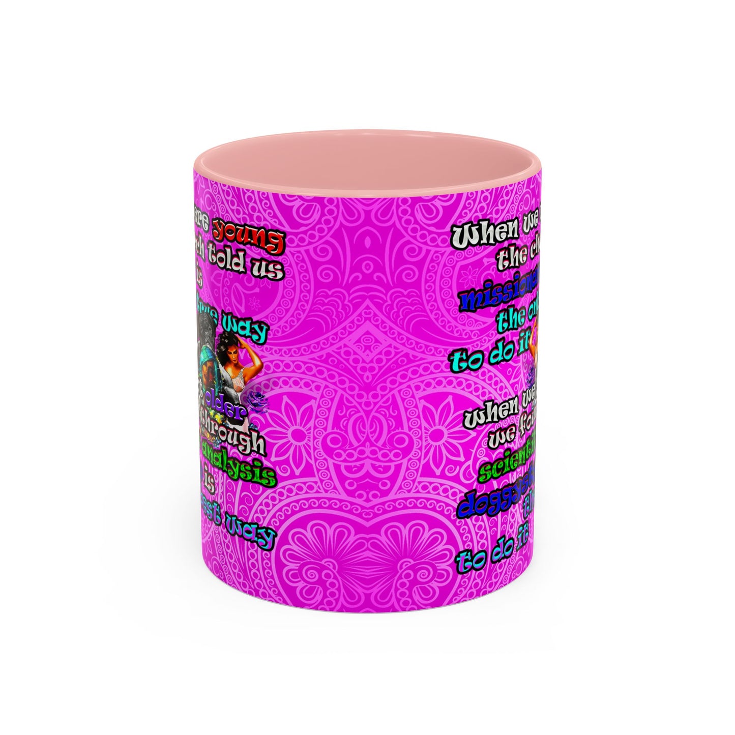 doggystyle - Accent Mug (pink swirl)