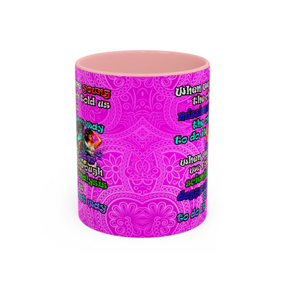 doggystyle - Accent Mug (pink swirl)