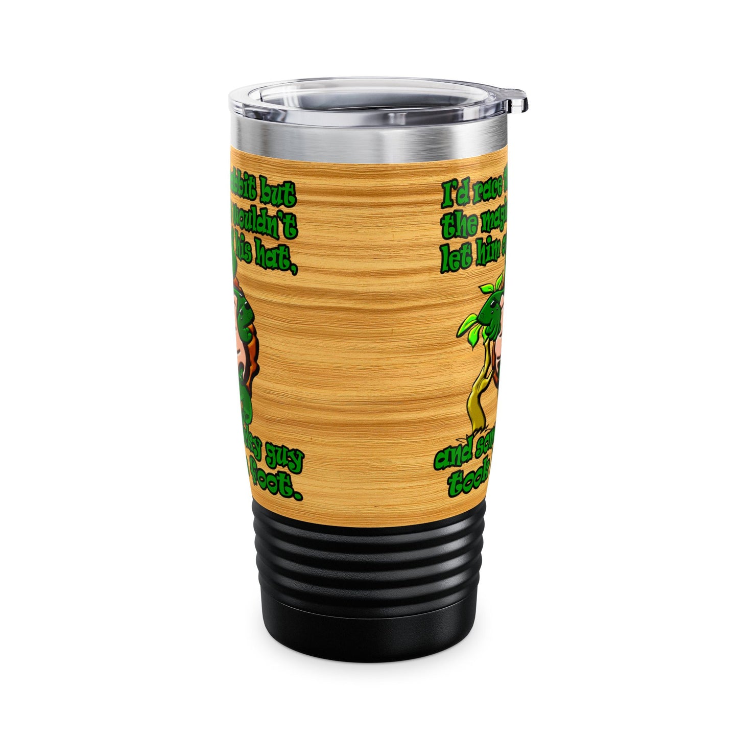turtle race - Ringneck Tumbler, 20oz (butterscotch wood finish)