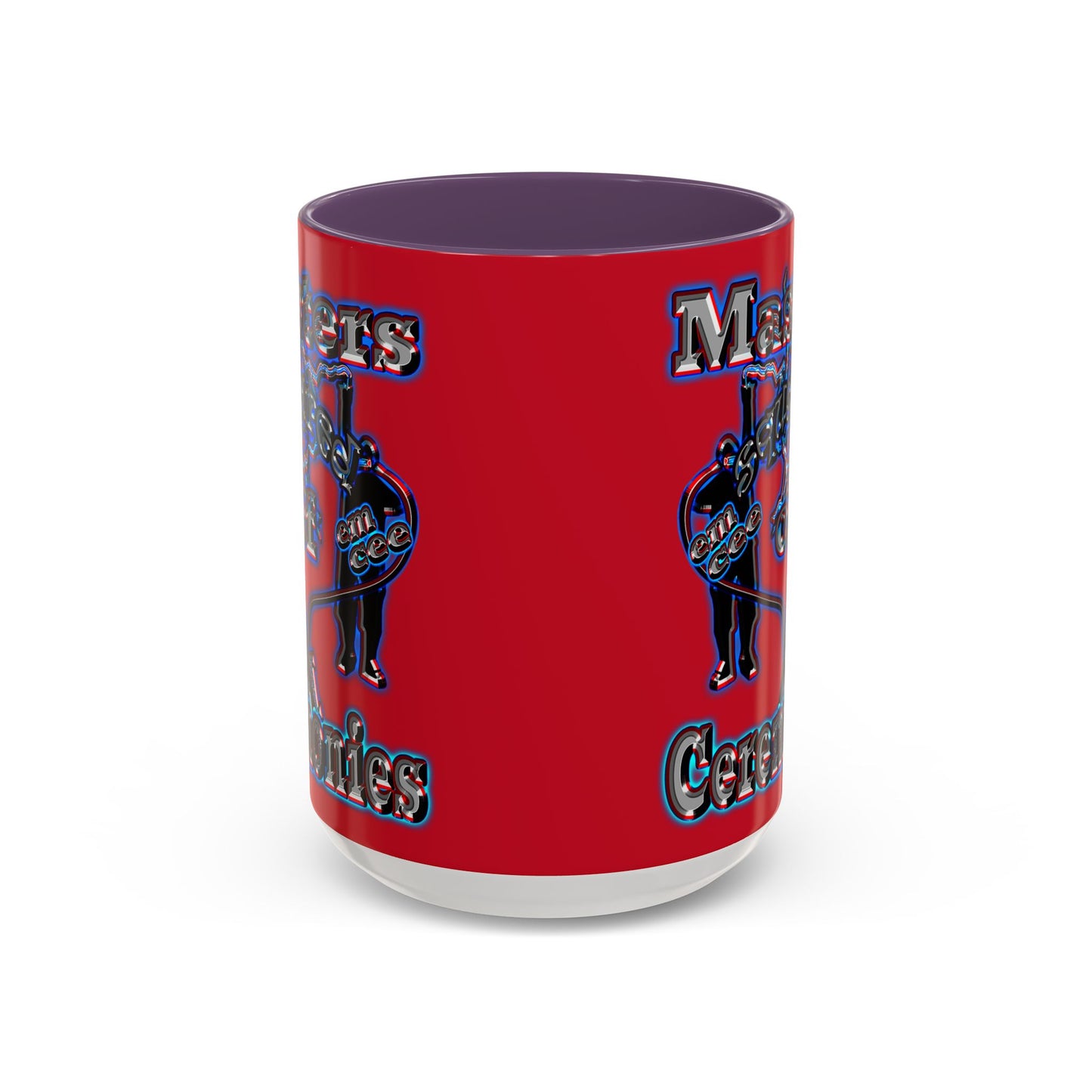 em cee squared - Accent Mug (dark red)