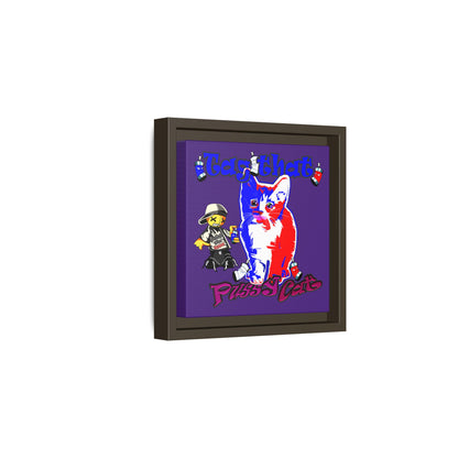 tag that - framed canvas art (purple)