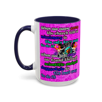 doggystyle - Accent Mug (pink swirl)
