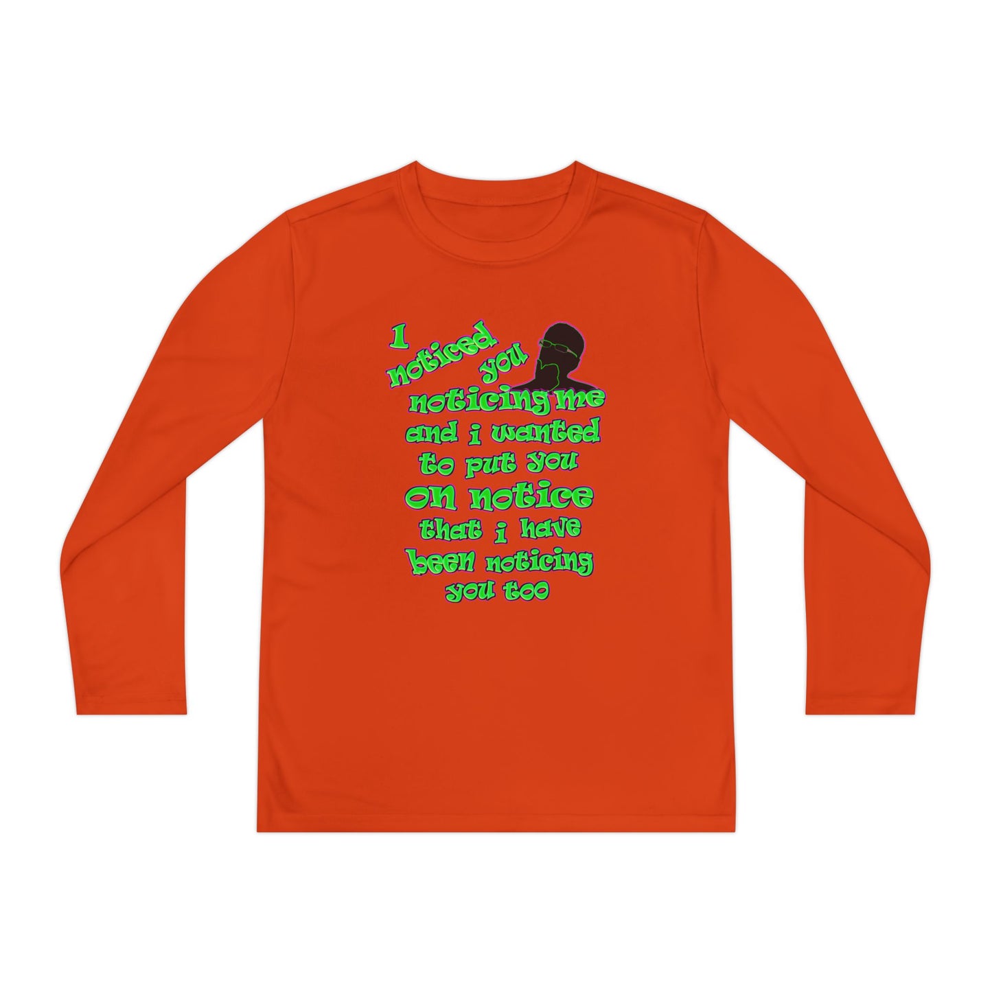 noticed you noticing - Youth Long Sleeve Competitor Tee