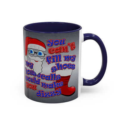 santa's shoes - Accent Mug (brushed nickel)
