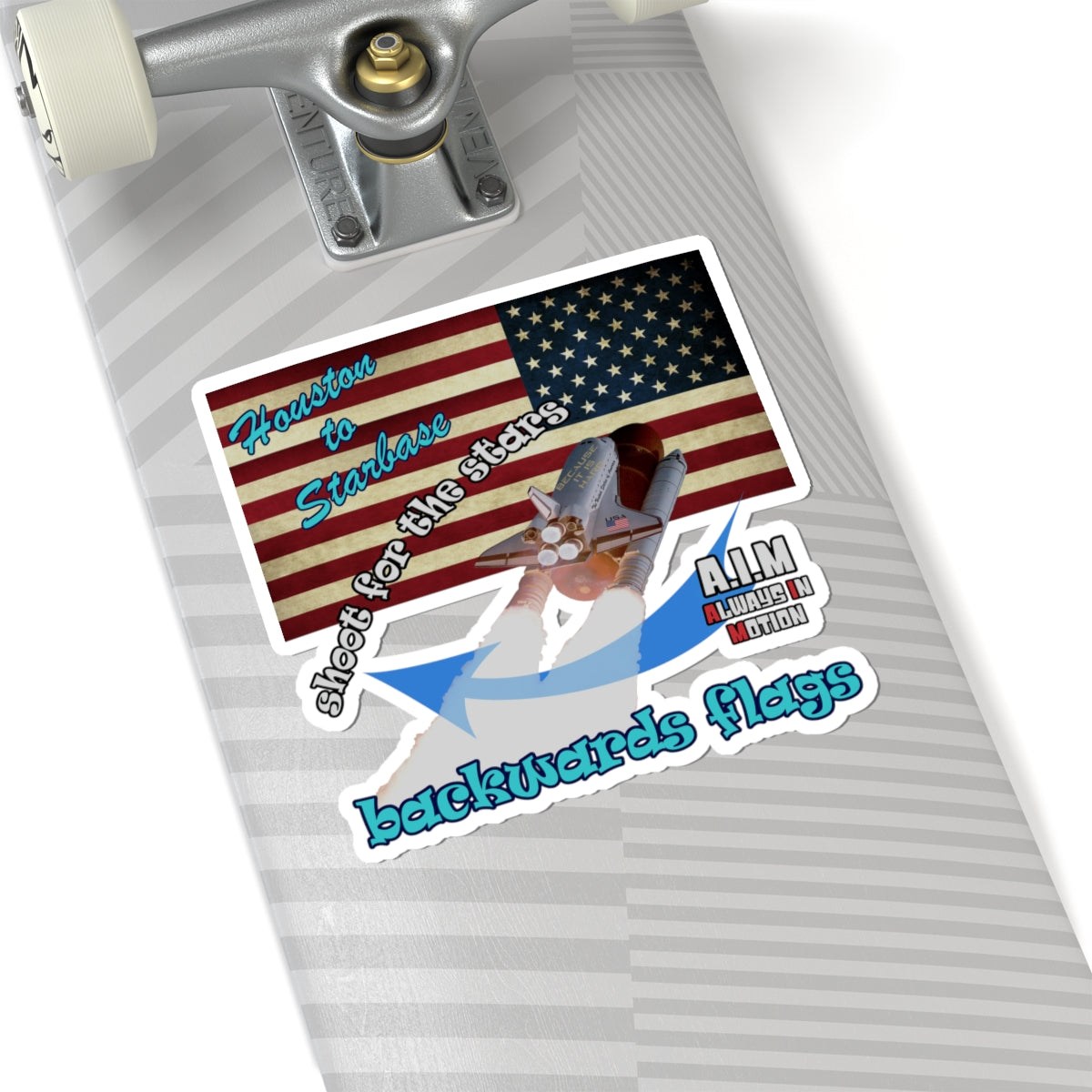 shoot for the stars - Kiss-Cut Stickers