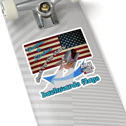 shoot for the stars - Kiss-Cut Stickers