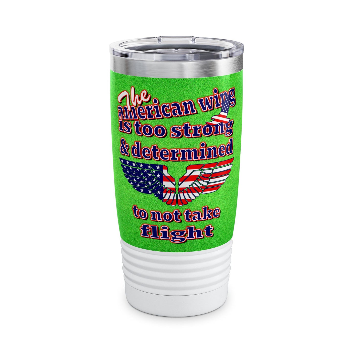 american wing - Ringneck Tumbler, 20oz (green turf)