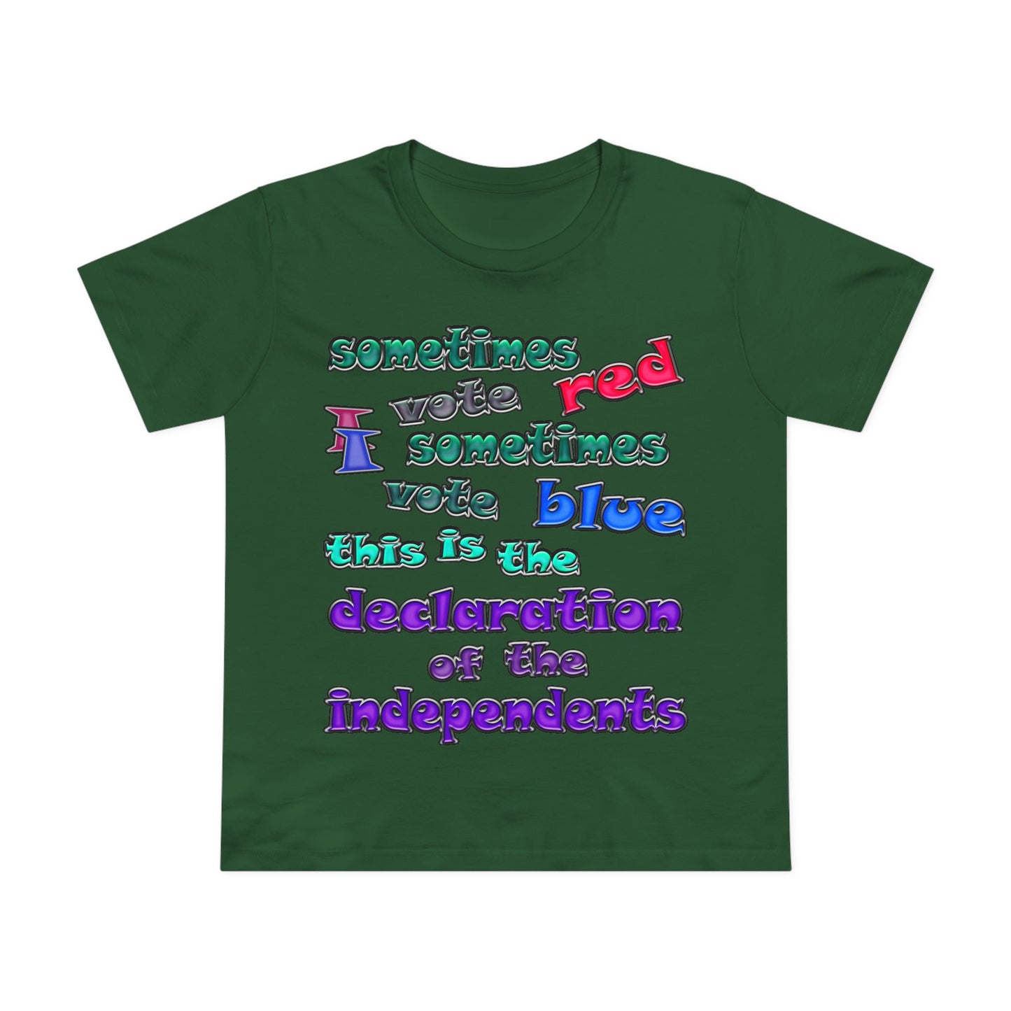declaration of the independents - Women’s Maple Tee