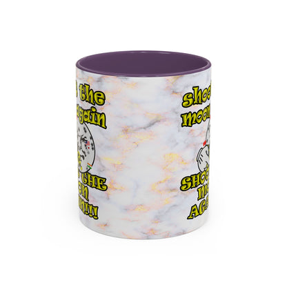 shoot the moon again - Accent Mug (white marble)
