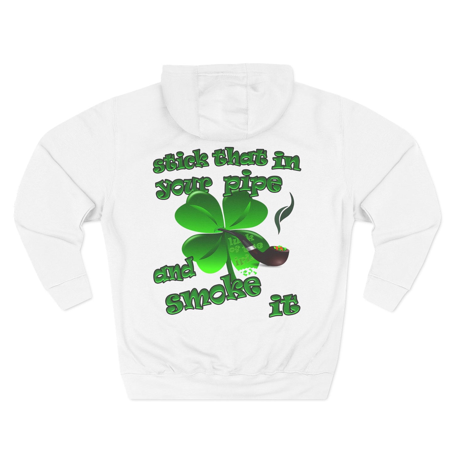 celtics logo - Three-Panel Fleece Hoodie