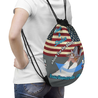 shoot for the stars - Drawstring Bag (dark grey)