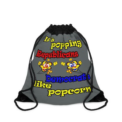 popping like popcorn - Drawstring Bag (dark grey)