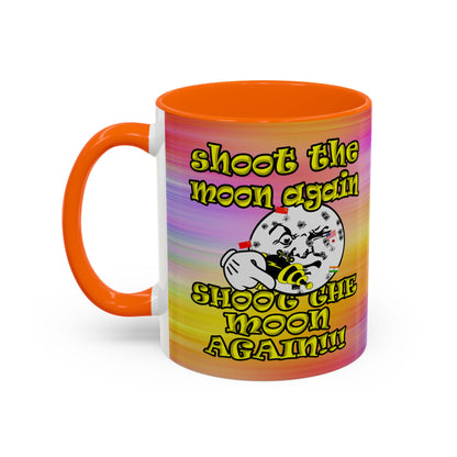 shoot the moon again - Accent Mug (color blur)