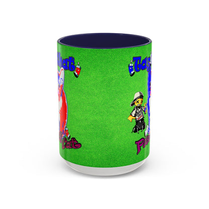 tag that - Accent Mug (green turf)