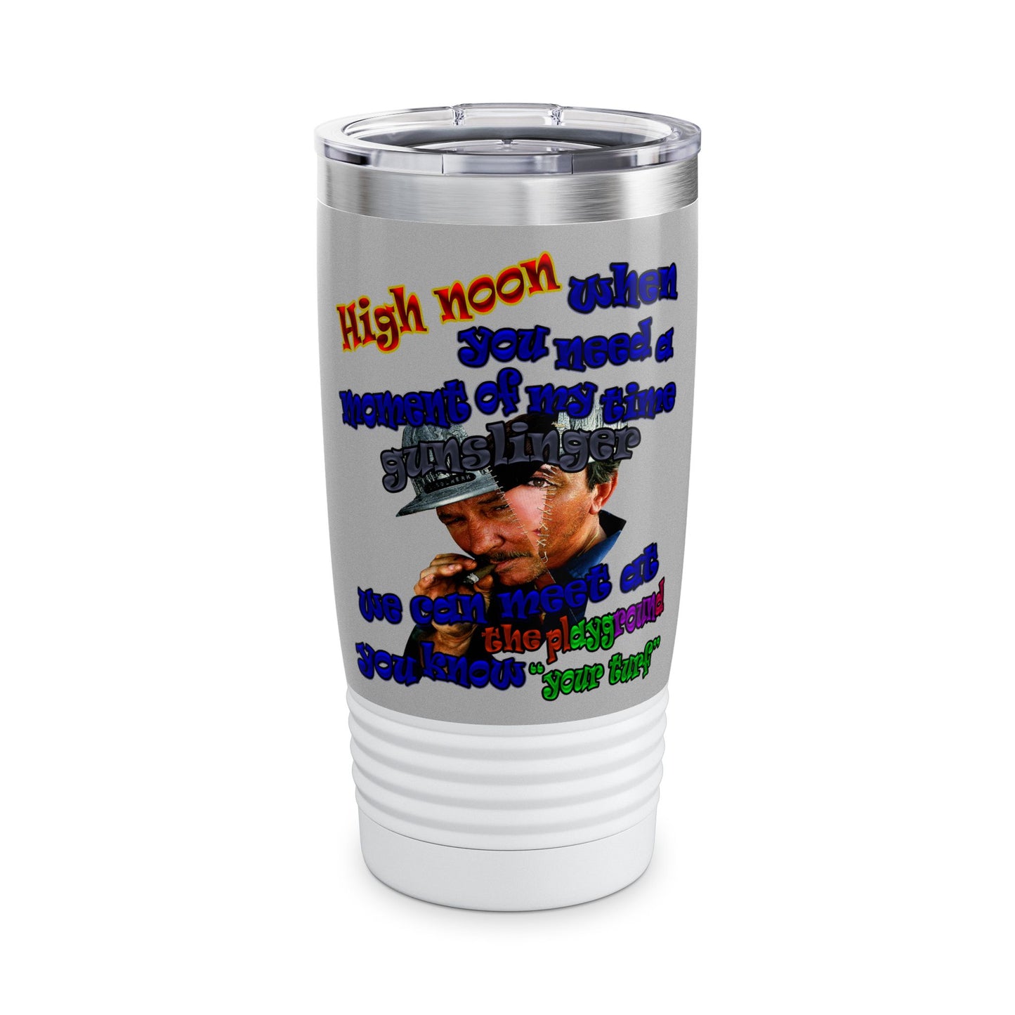 high noon - Ringneck Tumbler, 20oz (light grey)