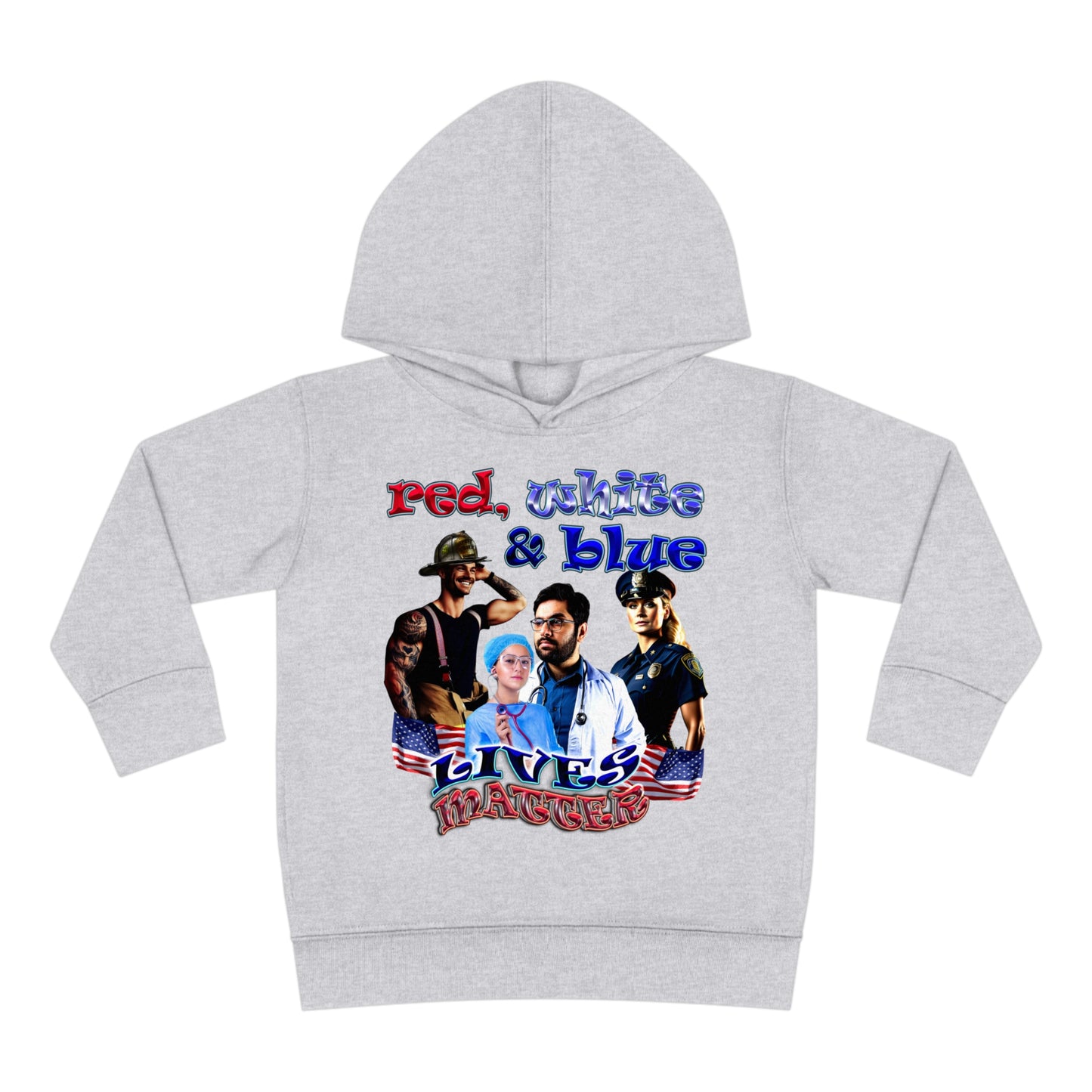 rw&b lives matter - Toddler Pullover Fleece Hoodie