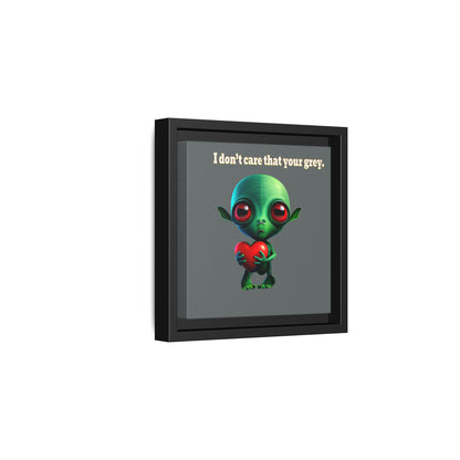 I don't care that your grey - framed canvas art (dark grey)