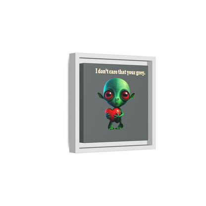 I don't care that your grey - framed canvas art (dark grey)