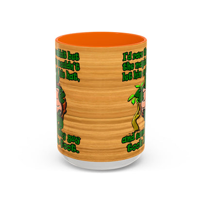 turtle race - Accent Mug (butterscotch wood finish)