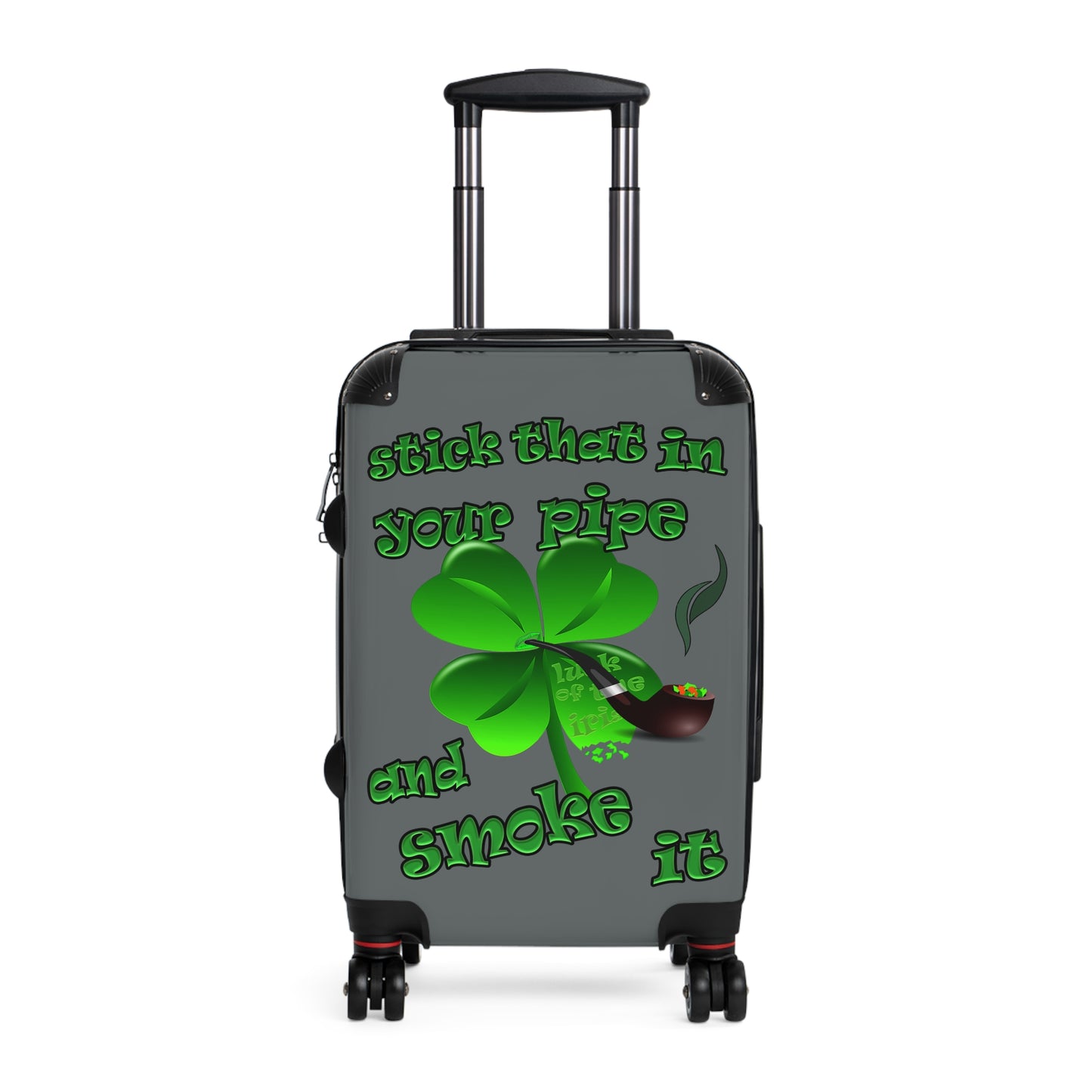 stick that in your pipe and smoke it - Suitcase (dark grey)