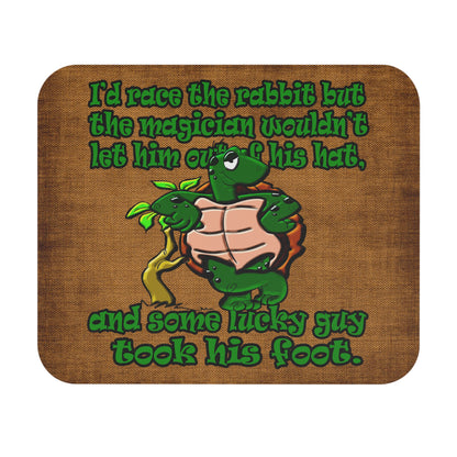 turtle race - Mouse Pad (Rectangle) (brown papyrus)