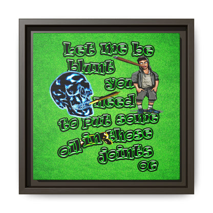 og - framed canvas art (green turf)