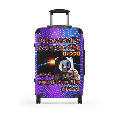 defy conquer reach - Suitcase (purple wave)