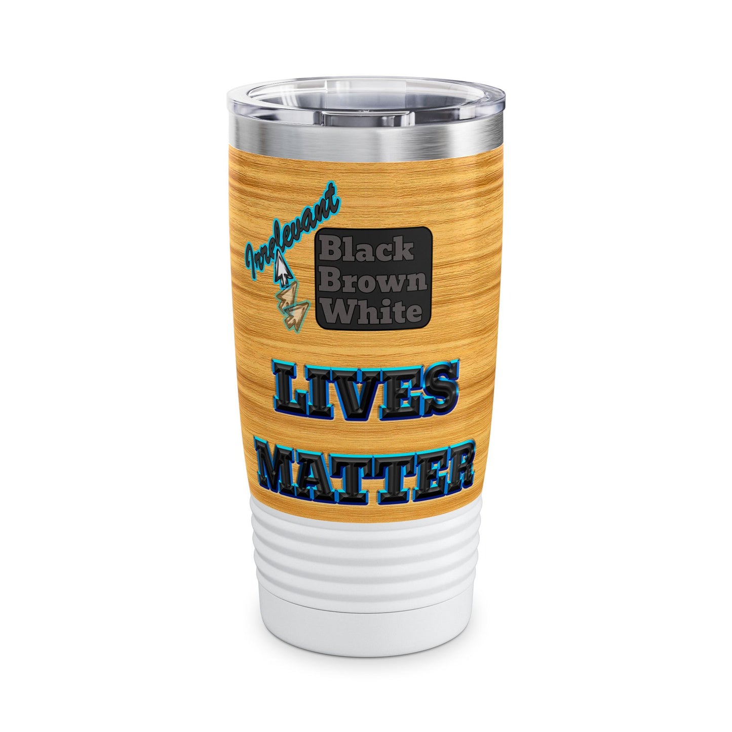 irrelevant - Ringneck Tumbler, 20oz (butterscotch wood finish)