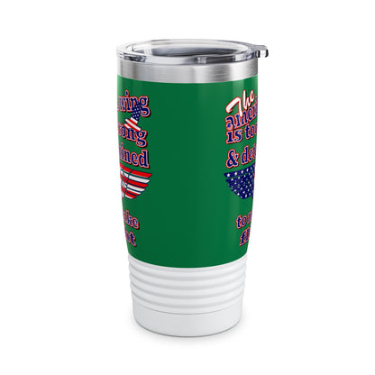 american wing - Ringneck Tumbler, 20oz (dark green)