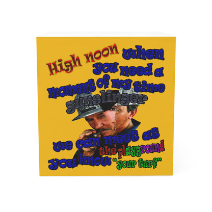 high noon - note cube (yellow)