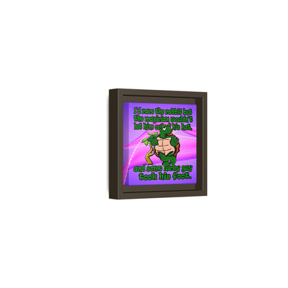 turtle race - framed canvas art (purple-pink wave)