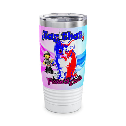 tag that - Ringneck Tumbler, 20oz (light blue-pink wave)