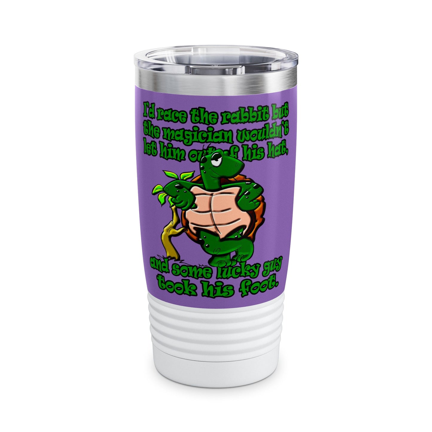 turtle race - Ringneck Tumbler, 20oz (light purple)