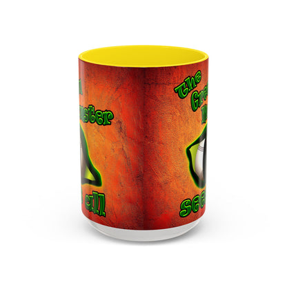 green monster - Accent Mug (burnt orange)