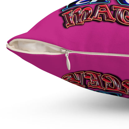 rw&b lives matter - Spun Polyester Square Pillow - (pink)