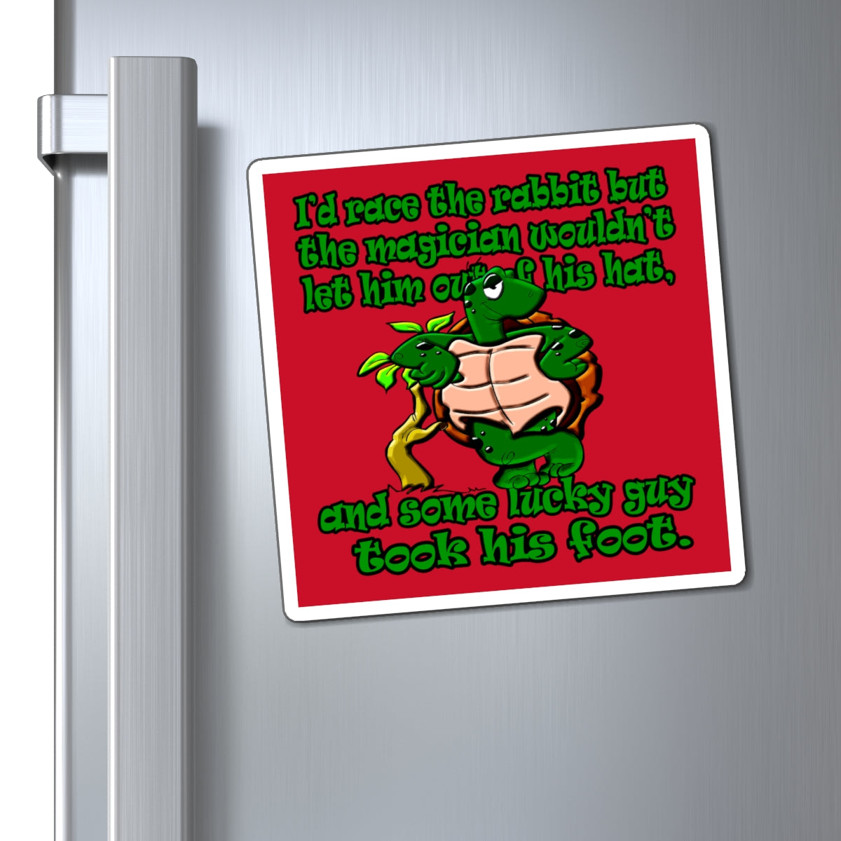 turtle race - Magnets - (dark red)
