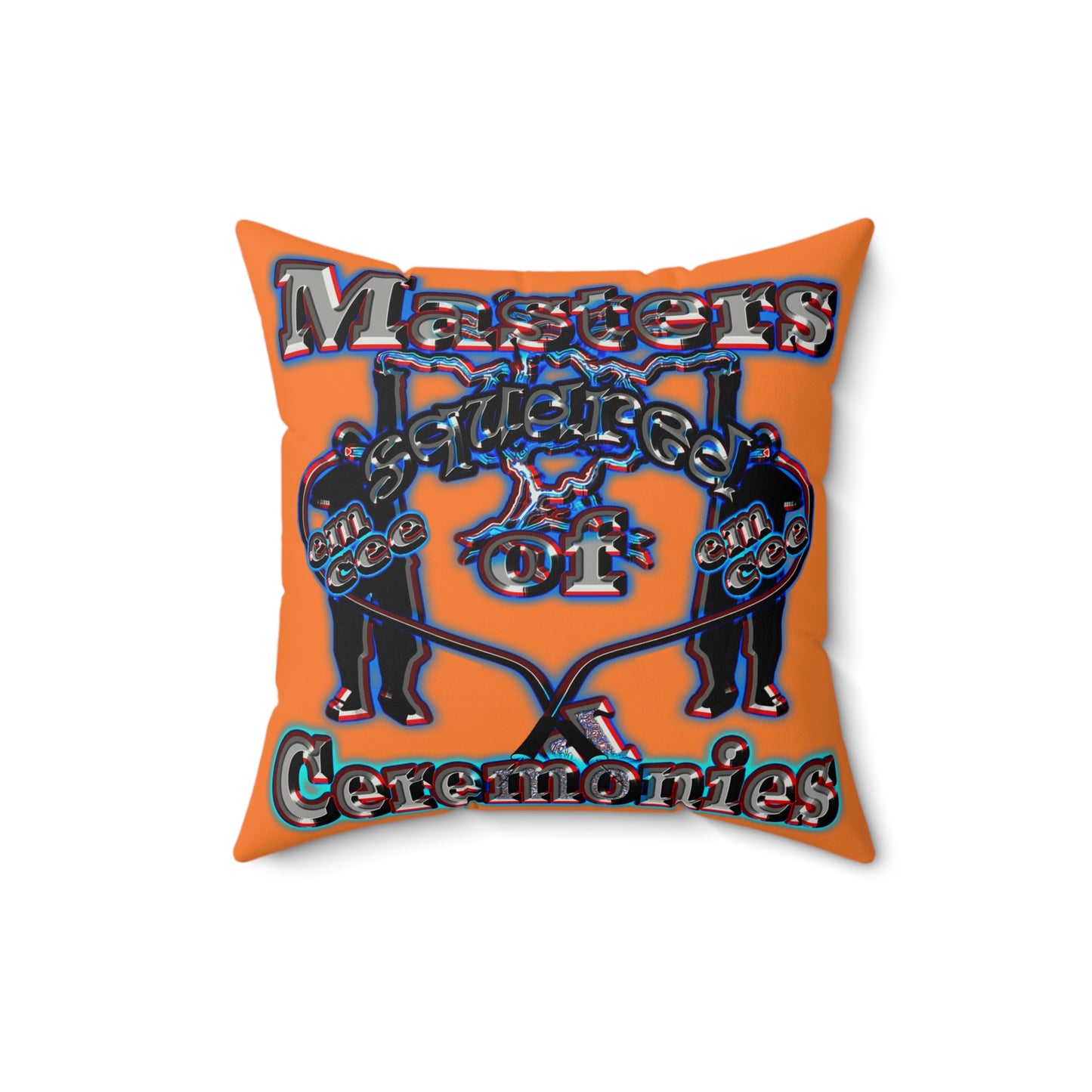 em cee squared - Faux Suede Square Pillow - (crusta)