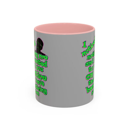 noticed you noticing - Accent Mug (light grey)