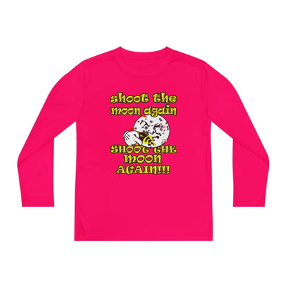 shoot the moon again - Youth Long Sleeve Competitor Tee