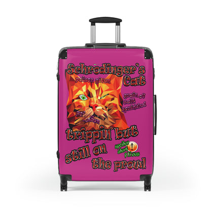 schrodinger's cat - Suitcase (pink)
