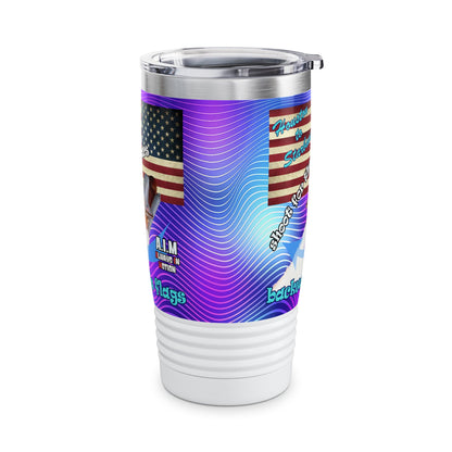 shoot for the stars - Ringneck Tumbler, 20oz (purple wave)