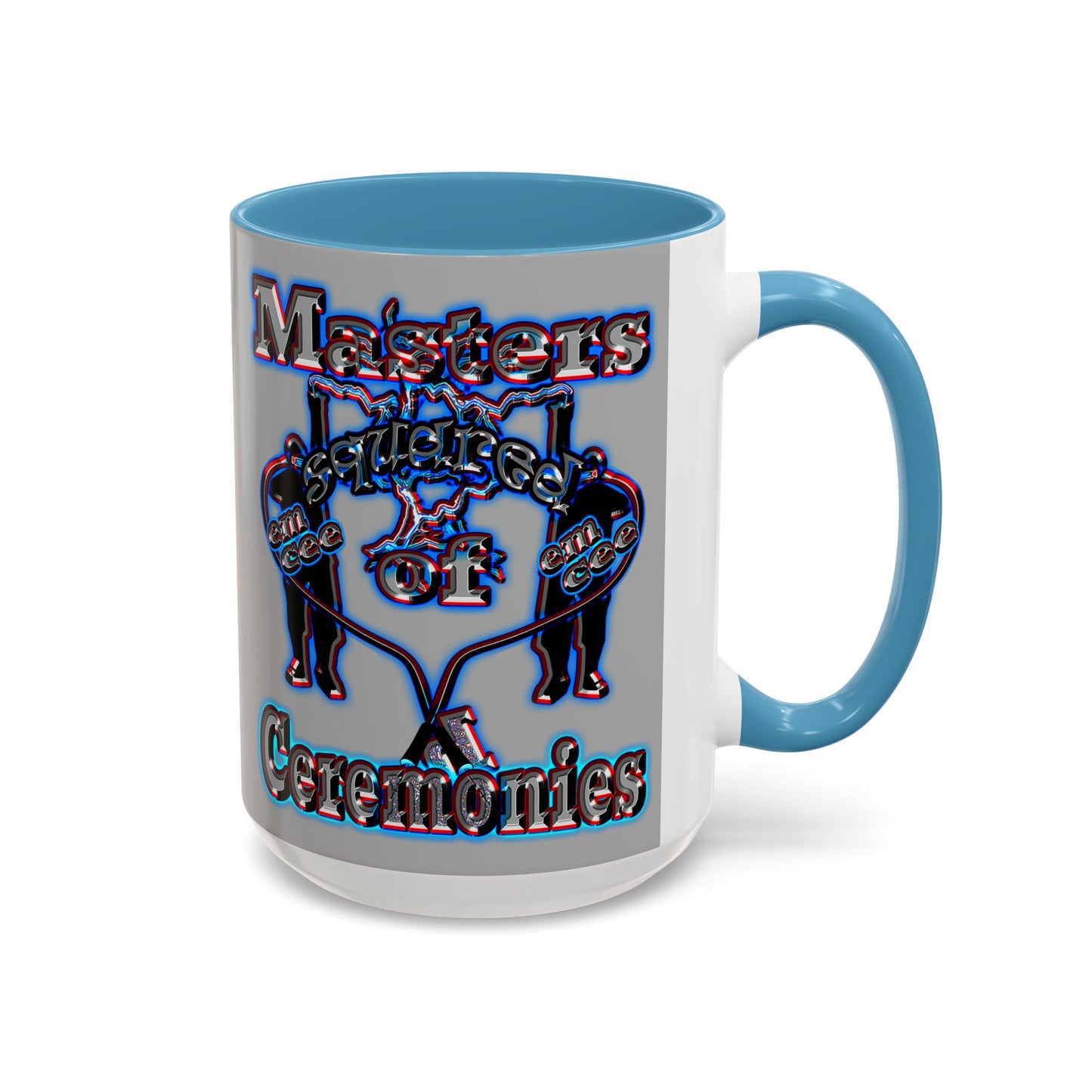 em cee squared - Accent Mug (light grey)