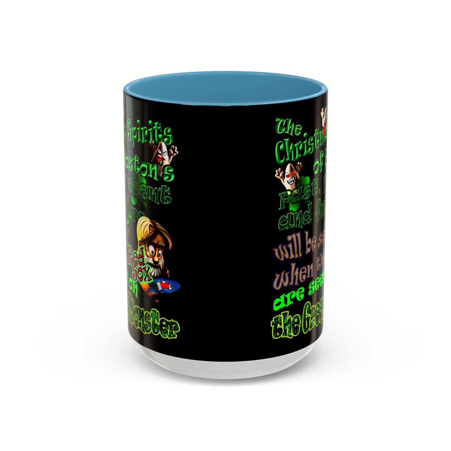 christmas spirits of boston - Accent Mug (black)